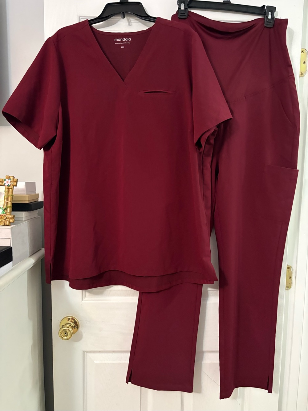 Mandala maternity scrub set
